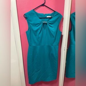 Calvin Klein Teal Midi Dress